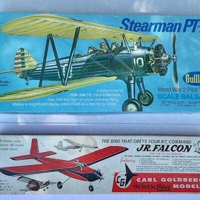 Two Vintage Airplane Models With Original Boxes