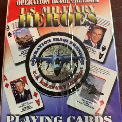 U.S. Military Heroes & SadaamHusayn Playing Cards