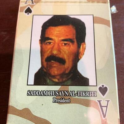 U.S. Military Heroes & SadaamHusayn Playing Cards