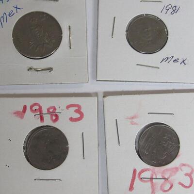 Lot of Misc 1980s Mexican Coins