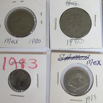 Lot of Misc 1980s Mexican Coins