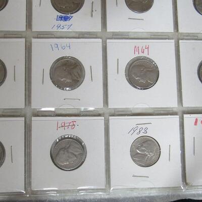 Lot of 19 Nickels Random Dates From 1939-1983