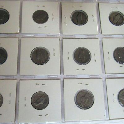 Lot of 19 Nickels Random Dates From 1939-1983