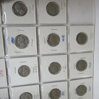 Lot of 19 Nickels Random Dates From 1939-1983