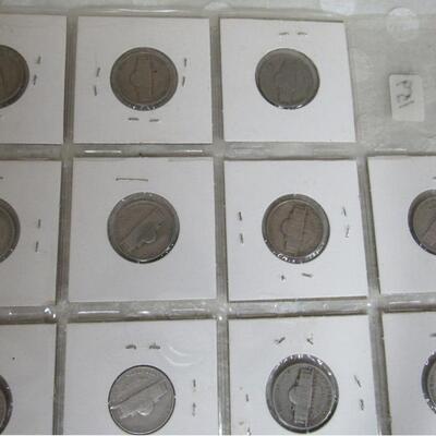 Lot of 19 Nickels Random Dates From 1939-1983