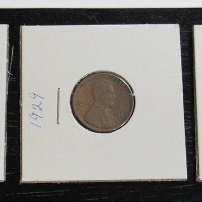 1925, 1929, 1935 Pennies