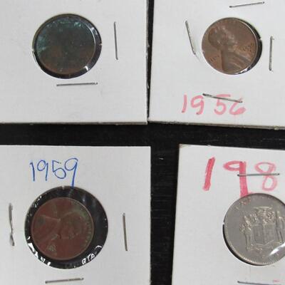 7 Pennies, Misc Dates 1940-50s And Modern Nickel