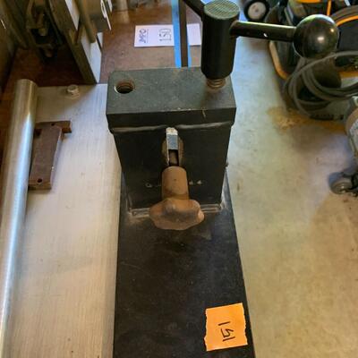 Lot 151: Work table with Vise and more