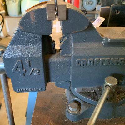 Lot 151: Work table with Vise and more