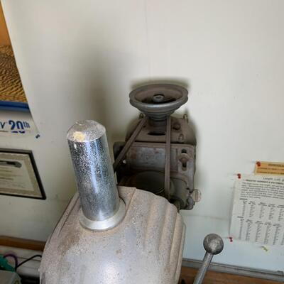 Lot 148: Drill press and bits