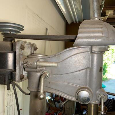 Lot 148: Drill press and bits