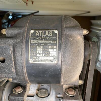 Lot 148: Drill press and bits