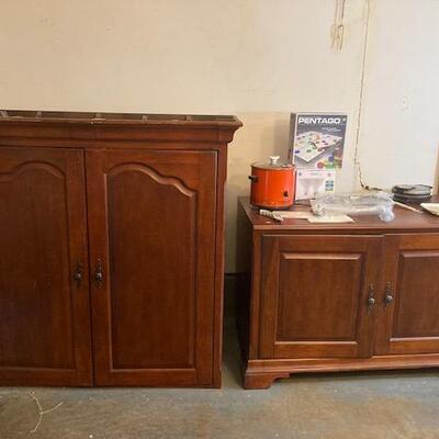 Lot 19: TV Armoire & more