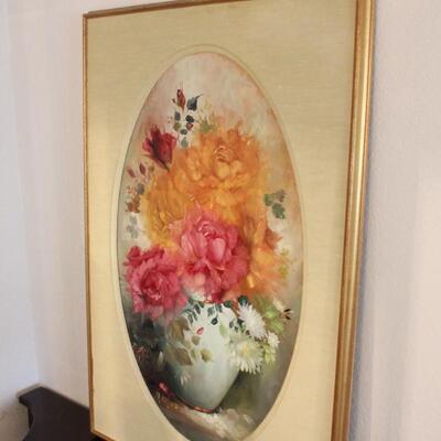 Lot 15 Lrg Signed Original Floral Oil Painting