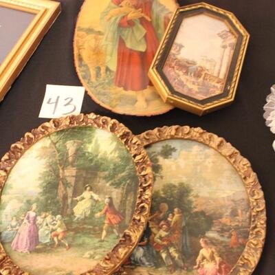 Lot 43 Vintage Ornate Wall Art