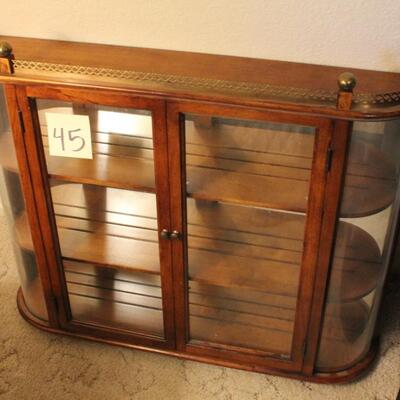 Lot 45 XL Table Top or Wall Curio Cabinet