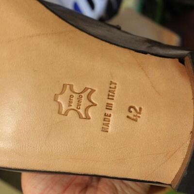 Lot 50 Men's Italian Shoes, Clothing, Belts, Hats, & More