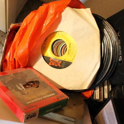 Lot 51 CDs. VHS, Records, A Tracks & More CD Player