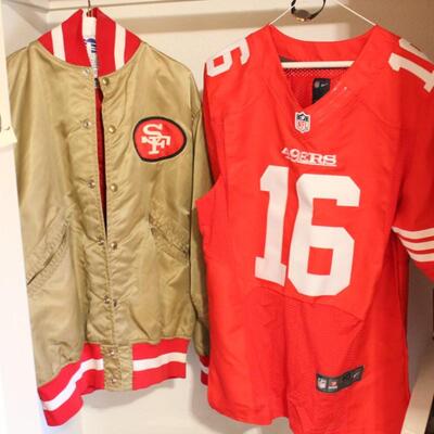 Lot 52 Vintage 49ers Jacket, Montana Jersey & Watch