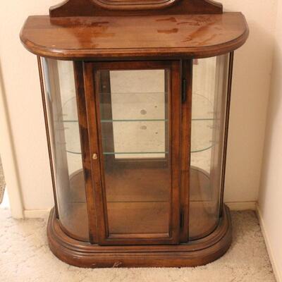 Lot 59 Hall or Entry Curio Cabinet w/ Mirror