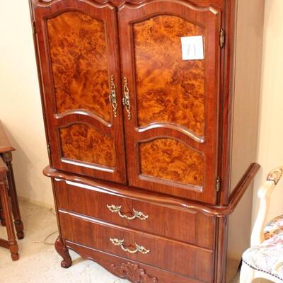 Lot 71 Wardrobe Armoire/Dresser