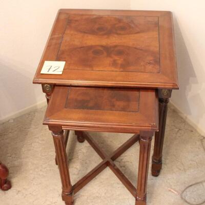 Lot 72 Set of 2 Nesting Tables
