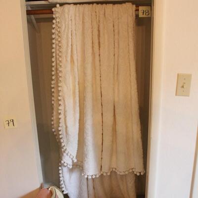 Lot 78 Vintage Chenille & Table Cloths