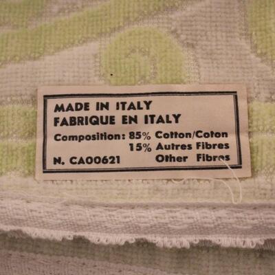 Lot 83 Vintage Italian Souvenir Towels - Man & Lady Green Cactus 