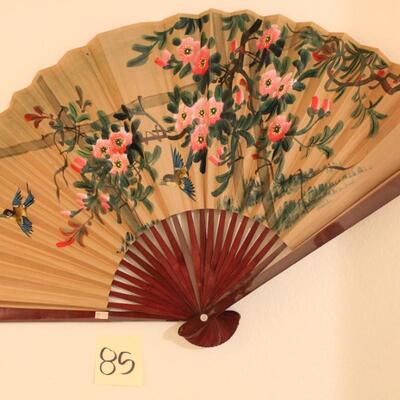 Lot 85 Hand Painted Lrg. Fan