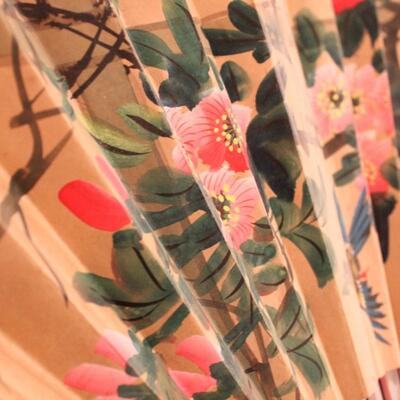 Lot 85 Hand Painted Lrg. Fan