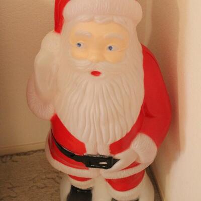 Lot 87 XL Vintage Blow Mold Santa