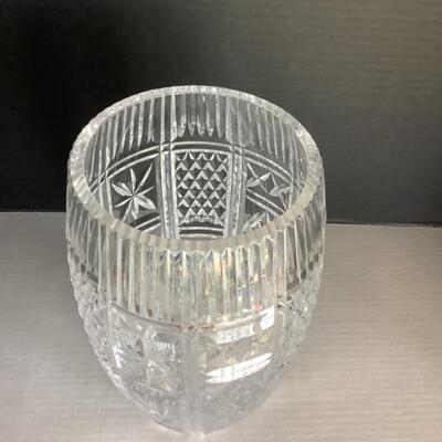 D527 Large 11â€ Waterford Crystal Vase 