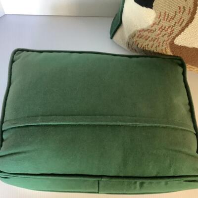 E566 Pair of Needlepoint Waterfowl Pillows 