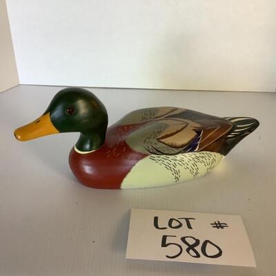E580 1993 Maine Woods Carved Decoy by Lois 