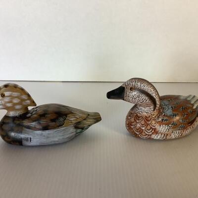E584 Pair of Hand painted 6â€ Decoys 