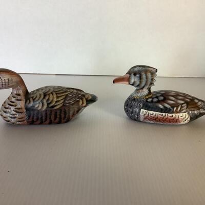 E586 Pair of Hand painted 6â€ Decoys 