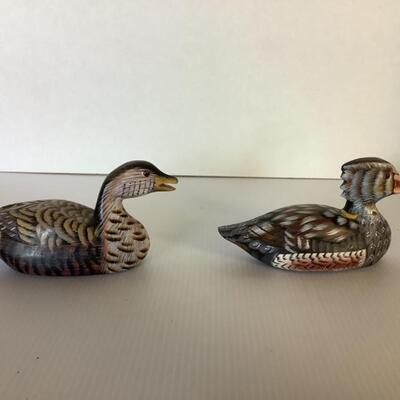 E586 Pair of Hand painted 6â€ Decoys 