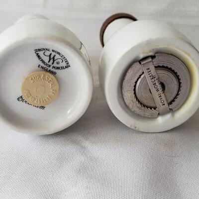 Royal worcester salt and pepper set in box