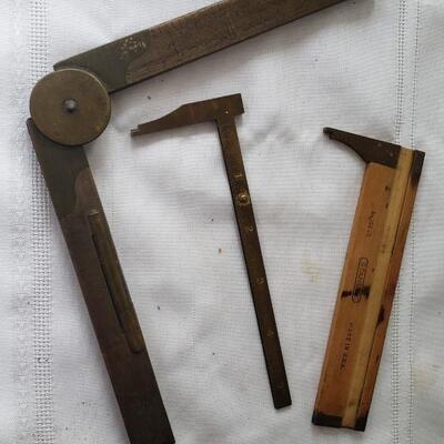 Vintage Ruler and calipers collection 