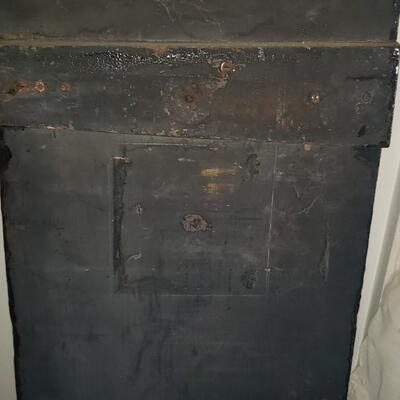 Large Antique wood sign Hazelton 