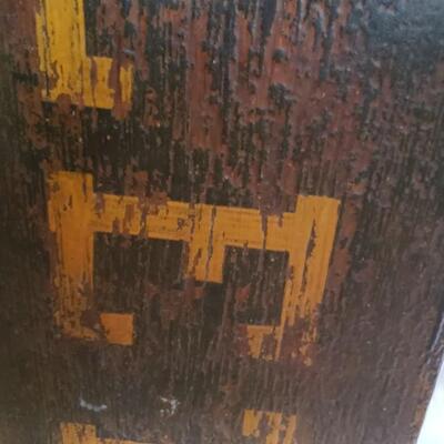 Large Antique wood sign Hazelton 