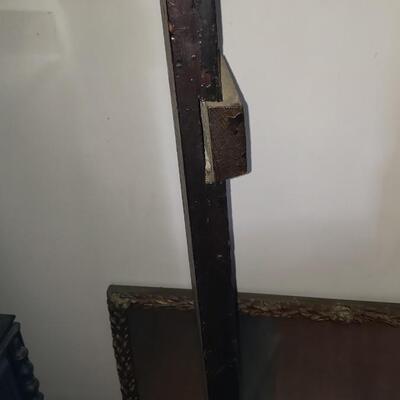 Large Antique wood sign Hazelton 