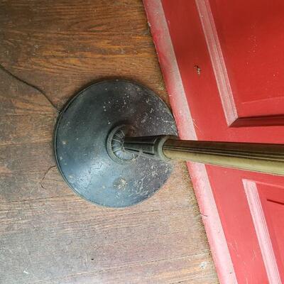 Heavy brass antique standing lamp