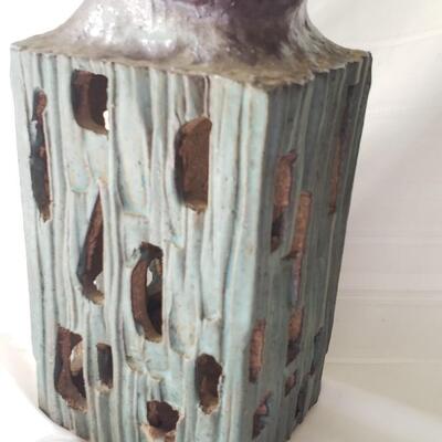 Vintage artist handmade pottery vase