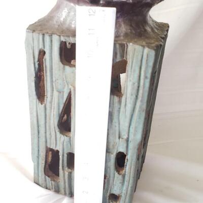 Vintage artist handmade pottery vase