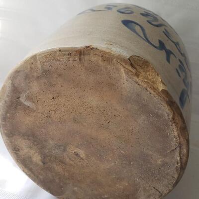 Stoneware jug with slip vesey st