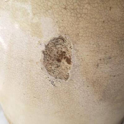 Stoneware jug with slip vesey st