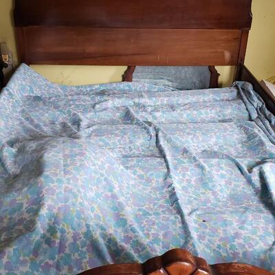 Antique Full size headboard and frame