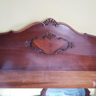 Antique Full size headboard and frame