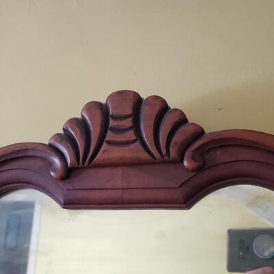 Antique dresser and mirror